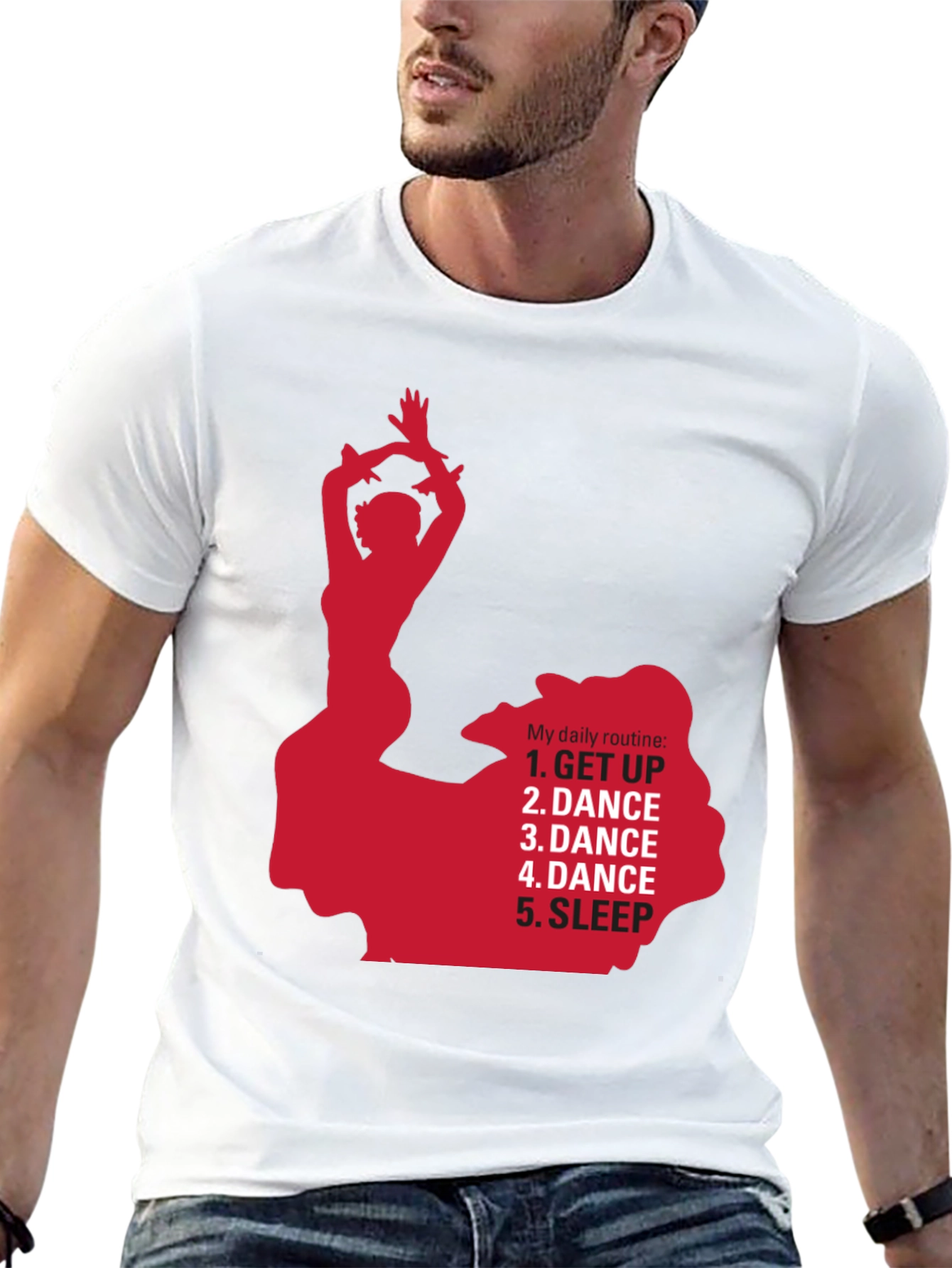 Dance Routine Graphic Tee - Dancers Daily Life Shirt
