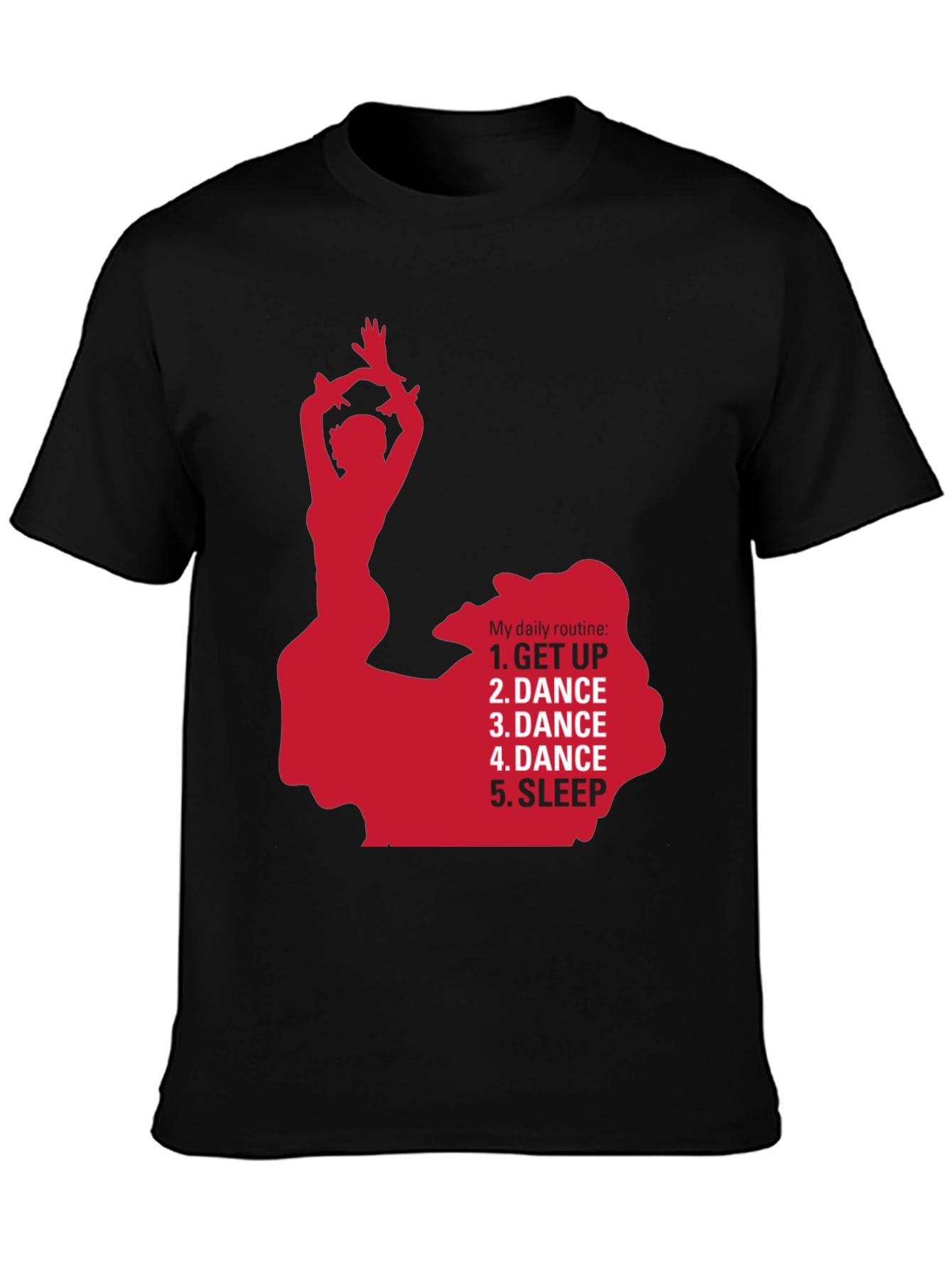 Dance Routine Graphic Tee - Dancers Daily Life Shirt