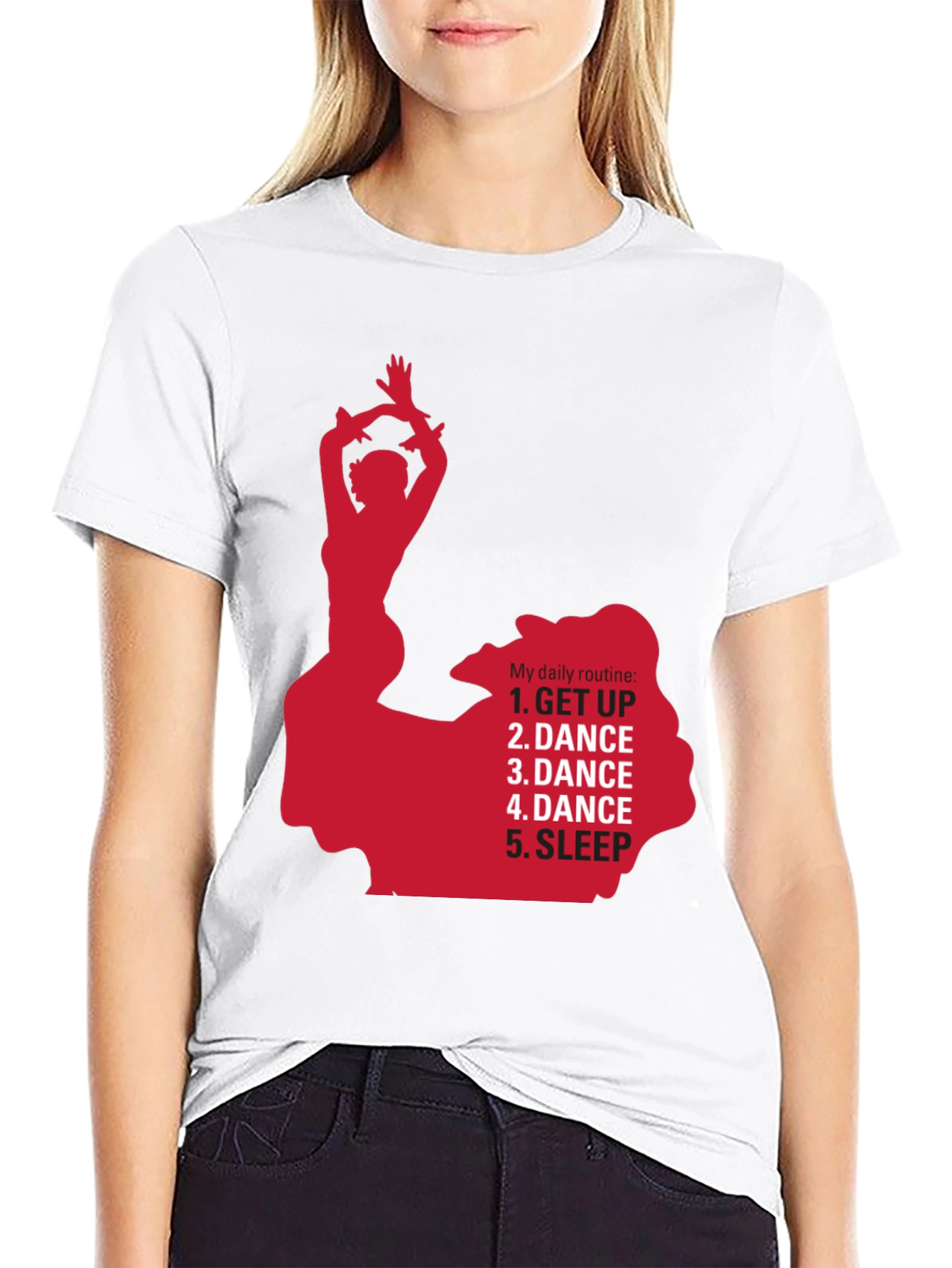 Dance Routine Graphic Tee - Dancers Daily Life Shirt