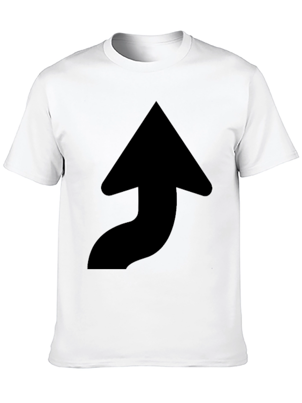 Upward Arrow Black T-Shirt