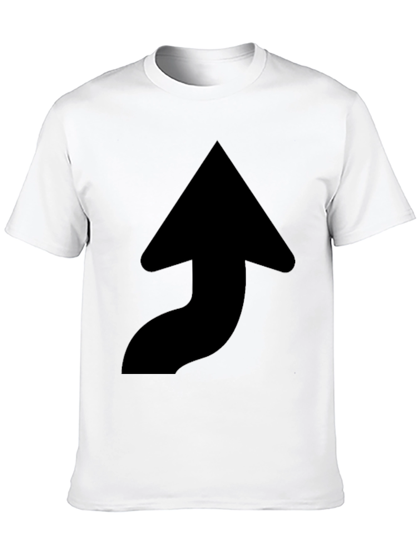 Upward Arrow Black T-Shirt