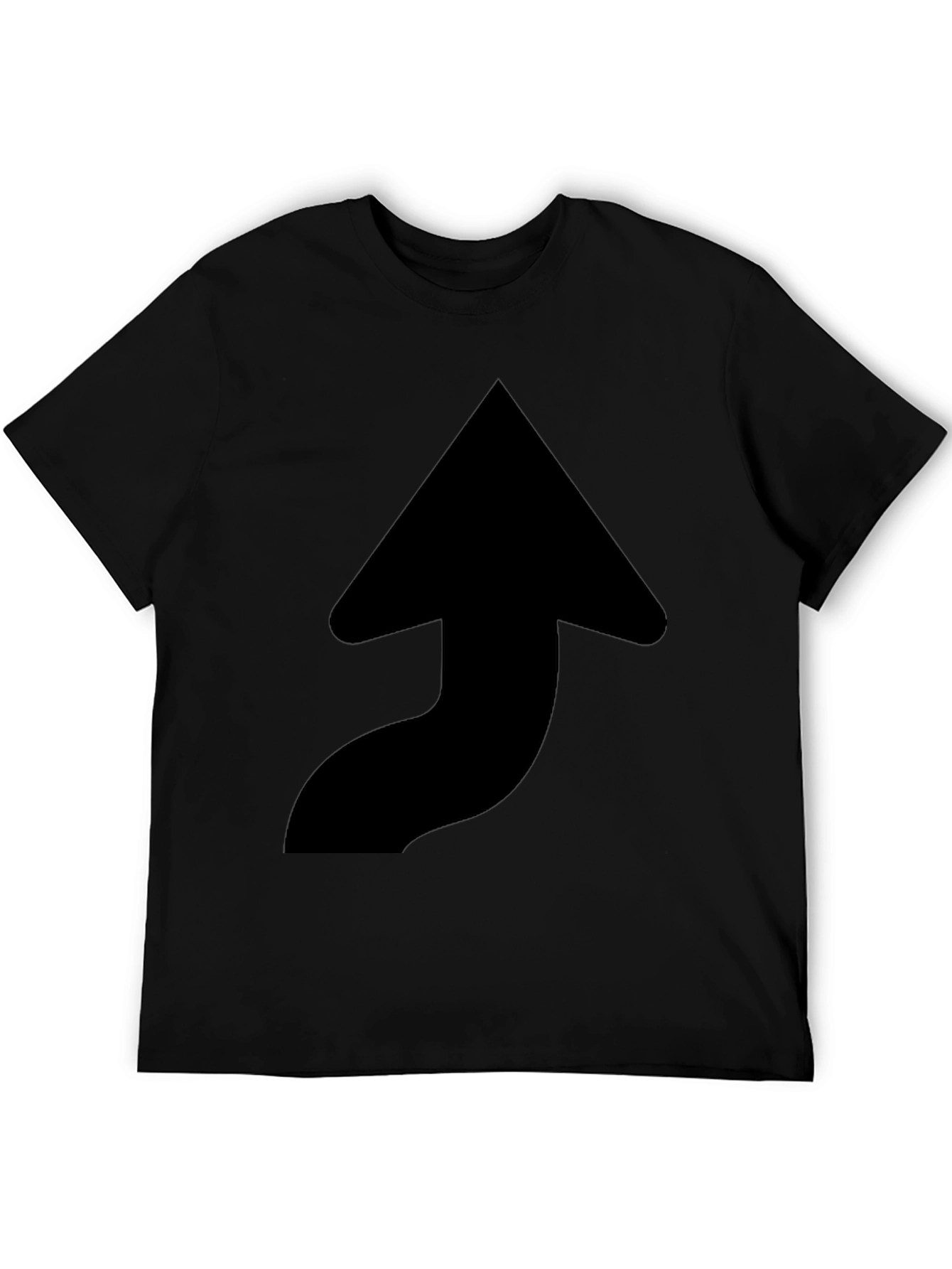 Upward Arrow Black T-Shirt