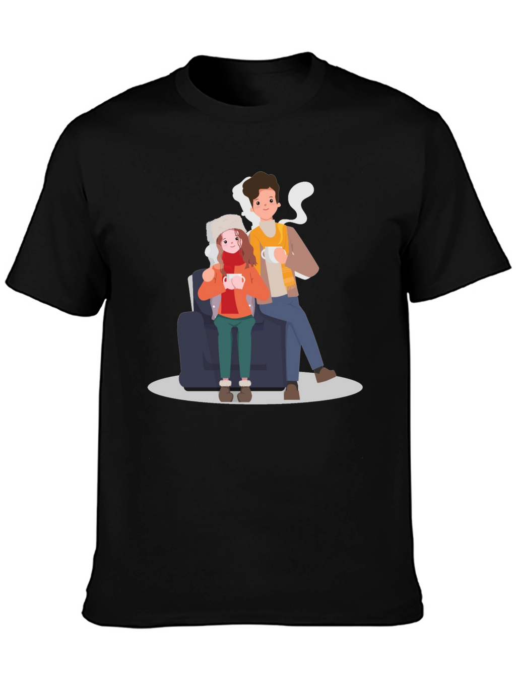 Cozy Couple T-Shirt - Warm Winter Vibes