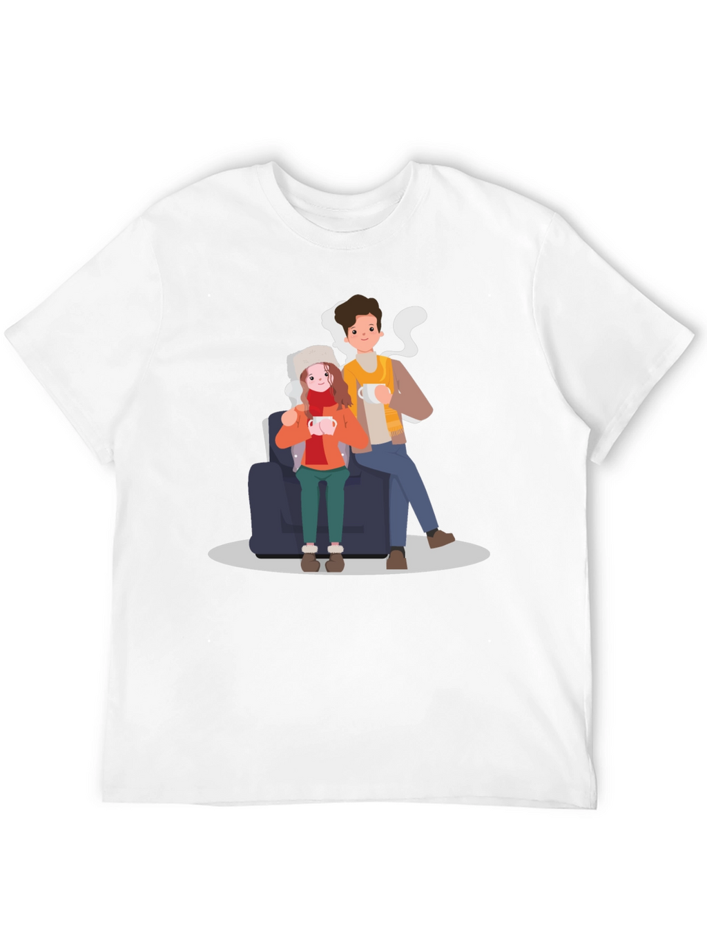 Cozy Couple T-Shirt - Warm Winter Vibes