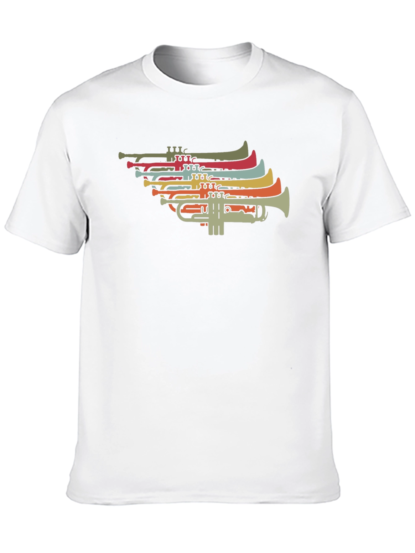 Retro Trumpet Graphic T-Shirt - Music Lover Tee