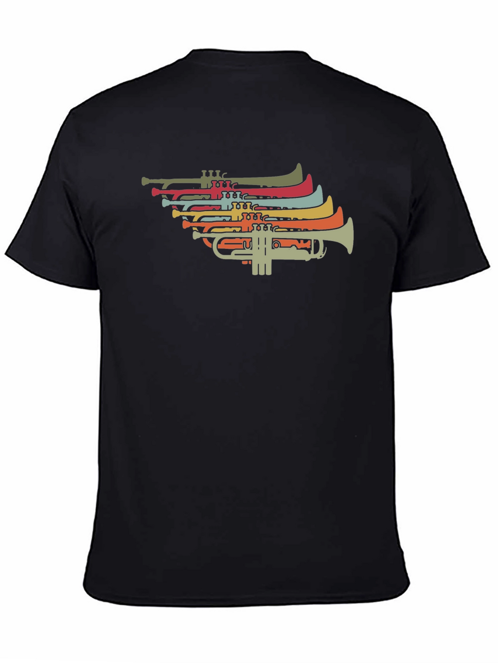 Retro Trumpet Graphic T-Shirt - Music Lover Tee
