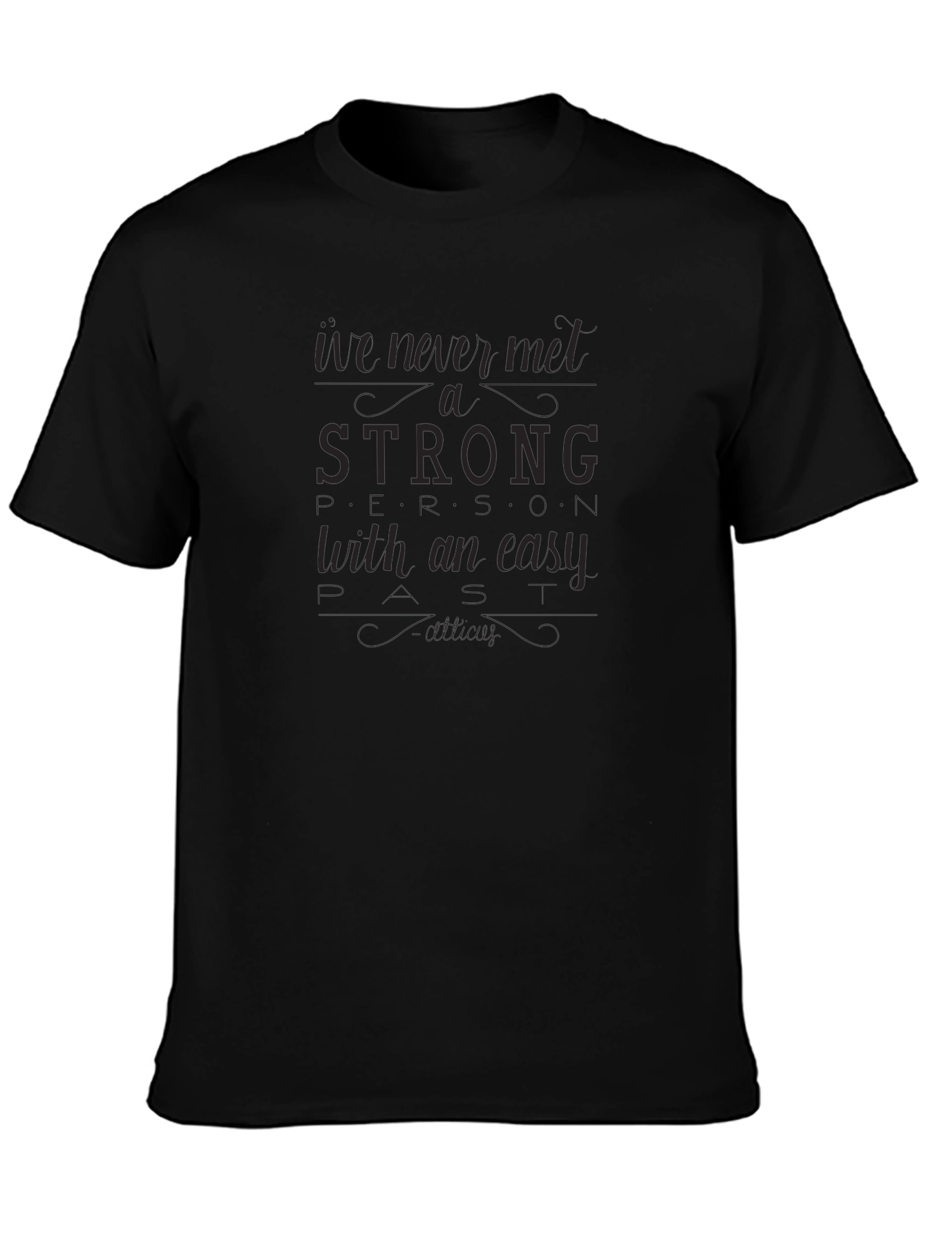 Strong Woman Black T-Shirt