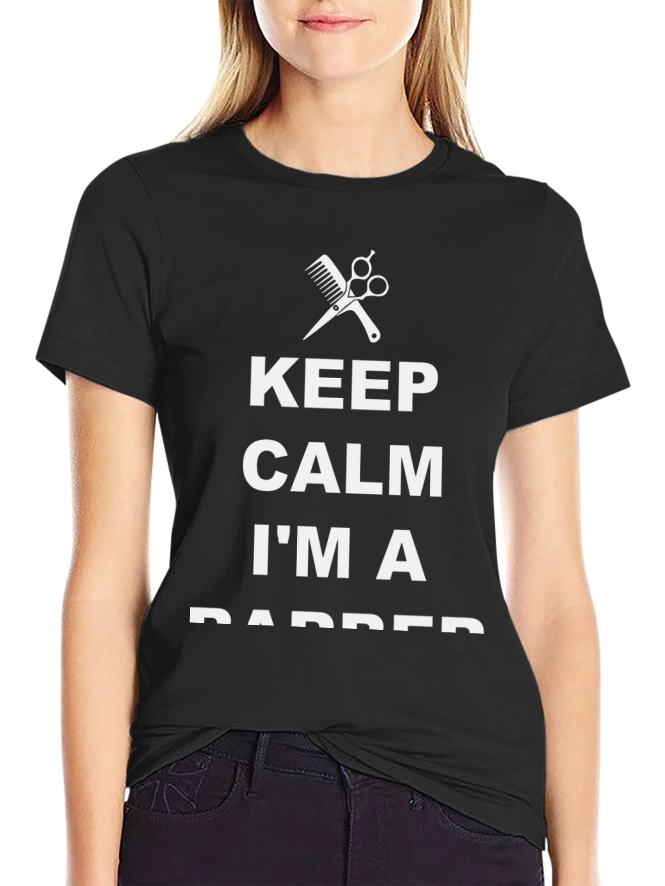 Keep Calm Im A Barber Graphic Tee