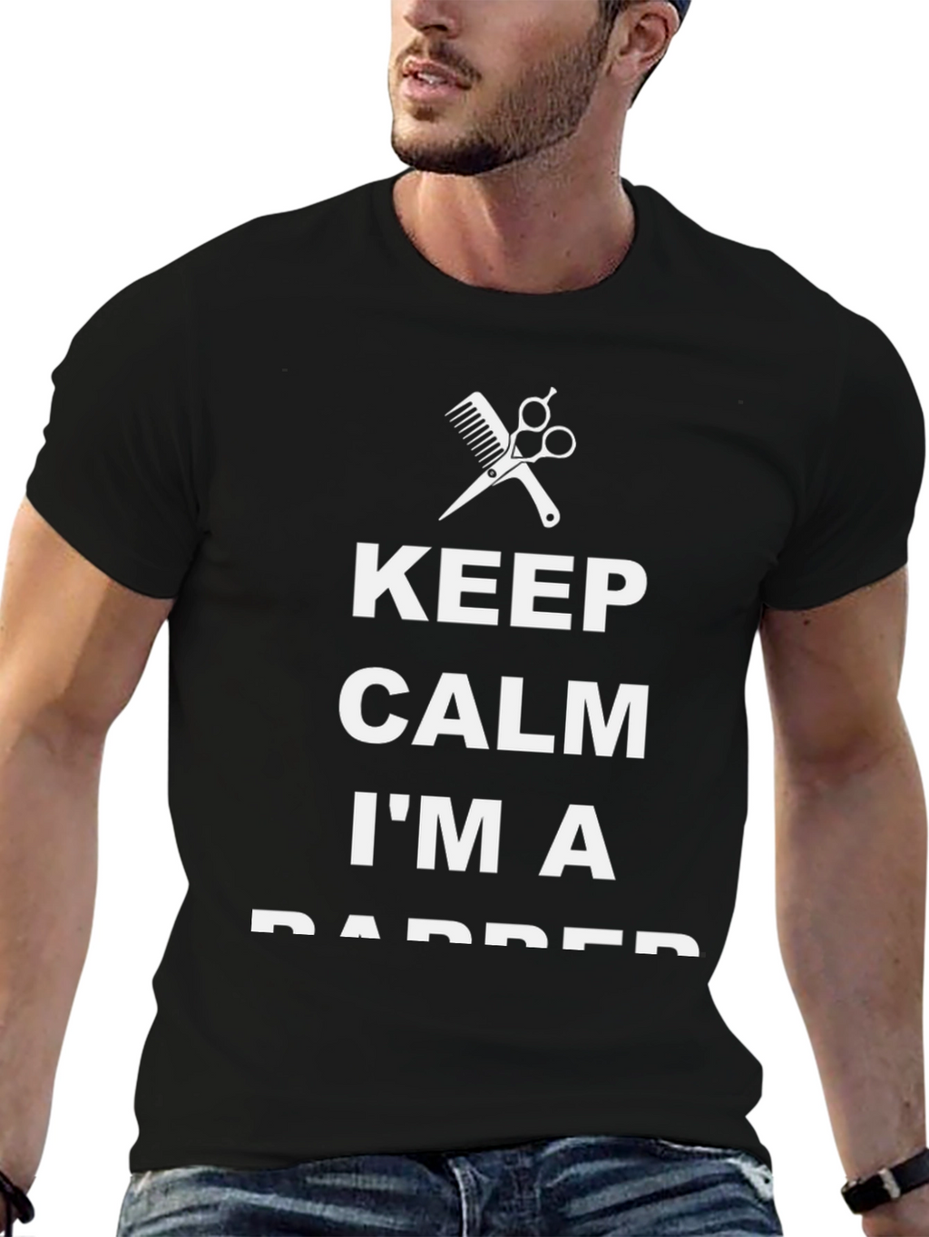 Keep Calm Im A Barber Graphic Tee