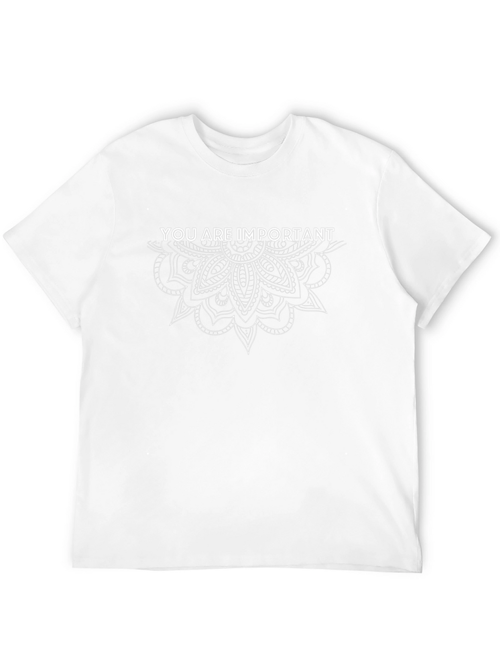 You Are Important Graphic Tee Black