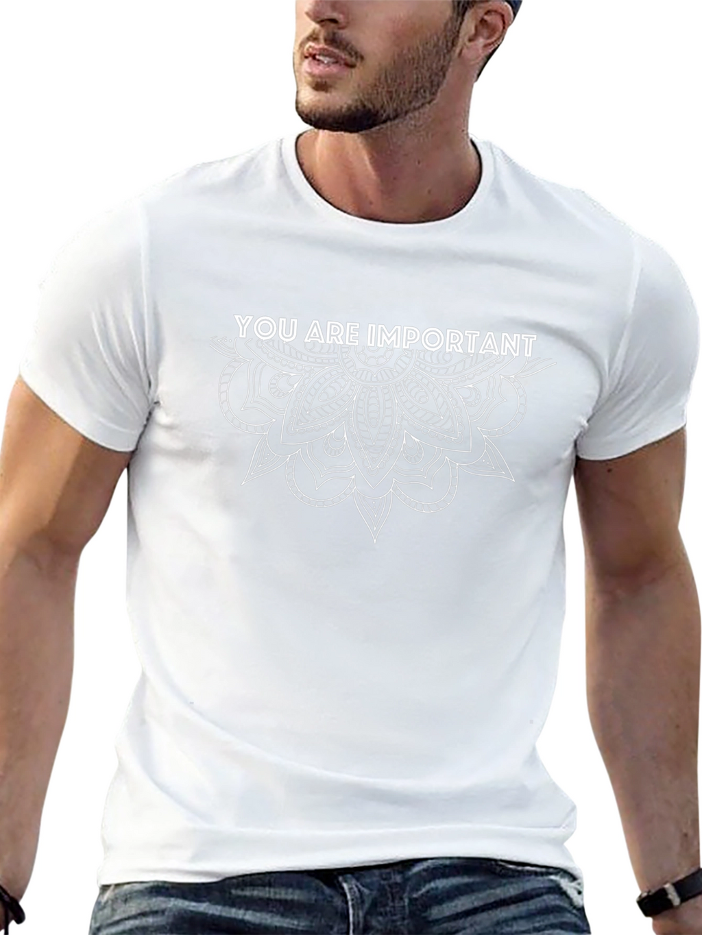 You Are Important Graphic Tee Black