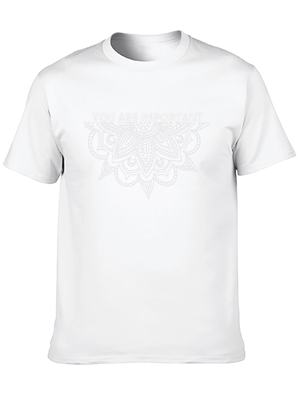 You Are Important Graphic Tee Black