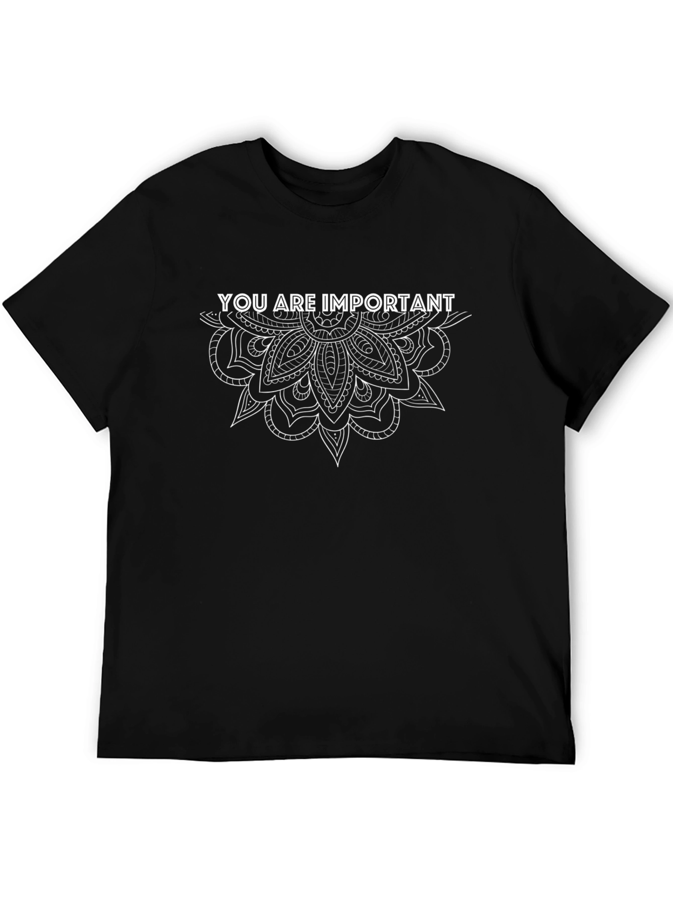You Are Important Graphic Tee Black