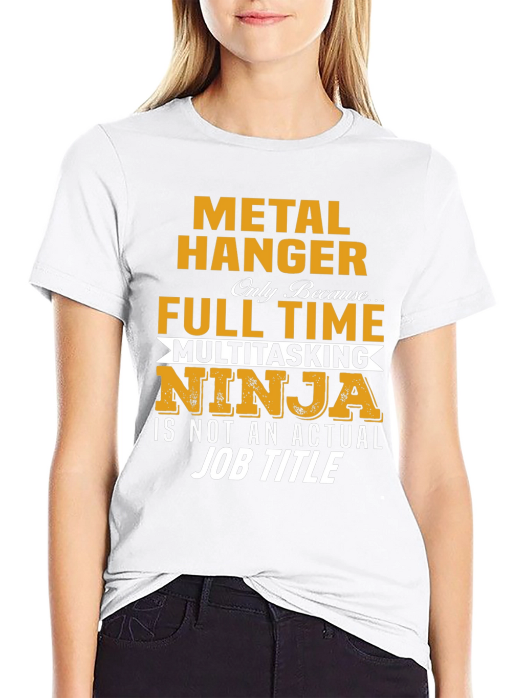 Metal Hanger Full Time Job Novelty T-Shirt