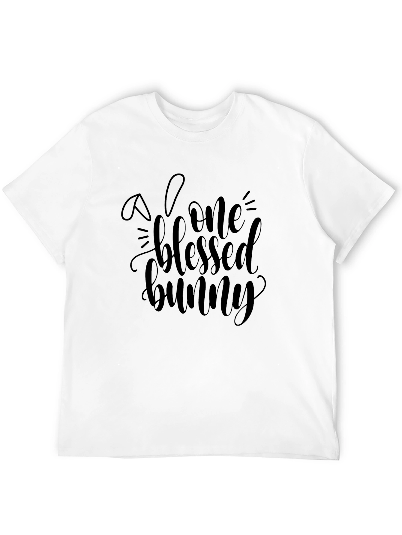 Blessed Bunny Graphic Tee - Soft Cotton Blend