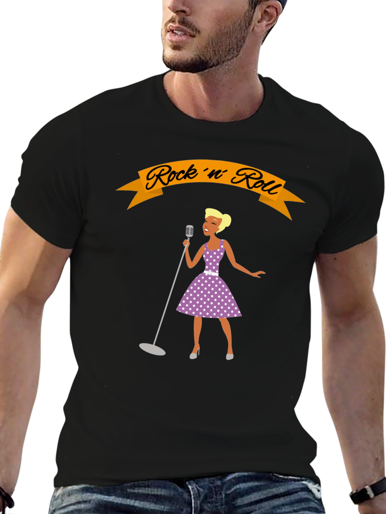 Rock n Roll Singer Graphic T-Shirt