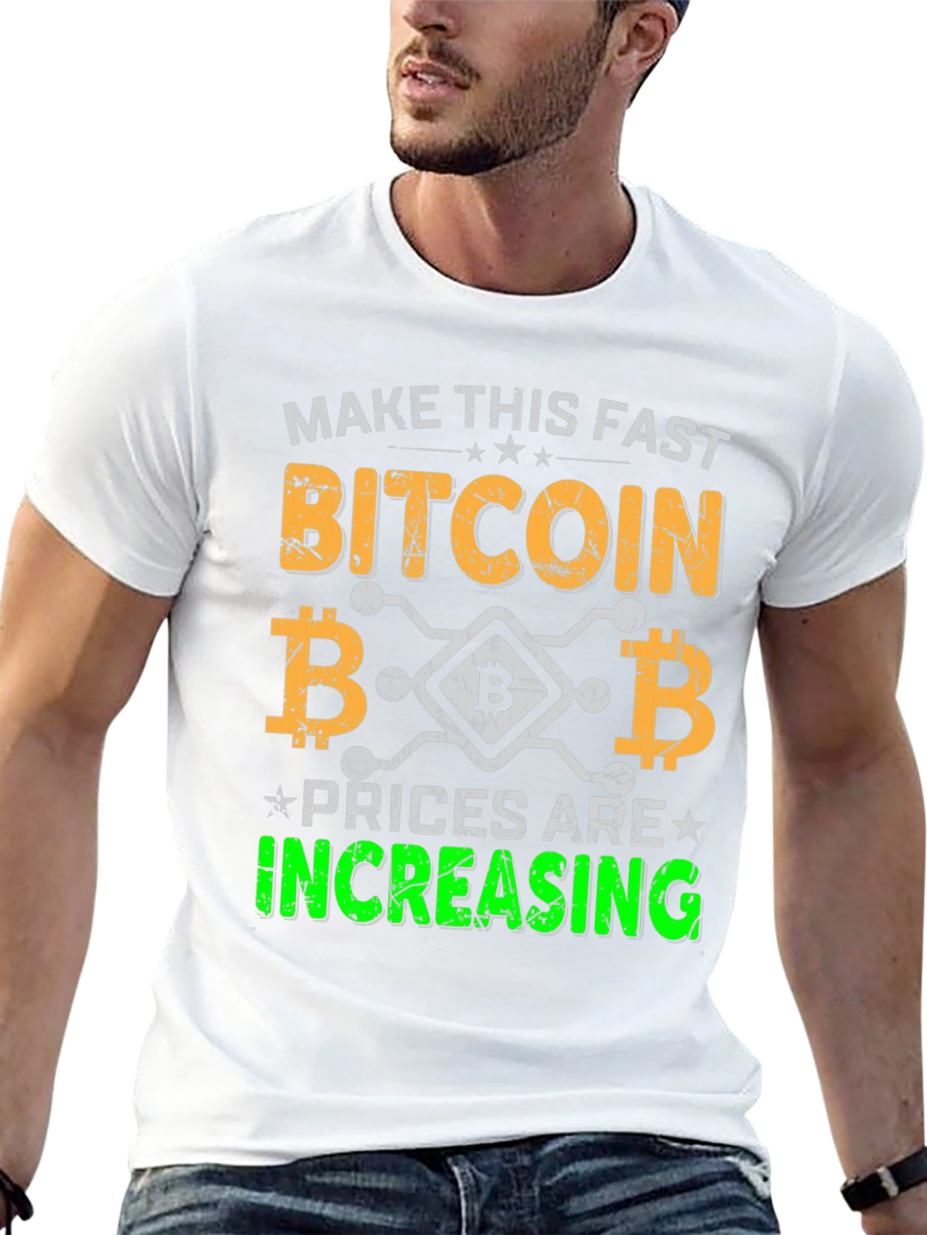 Bitcoin Increasing Prices Mens Tee