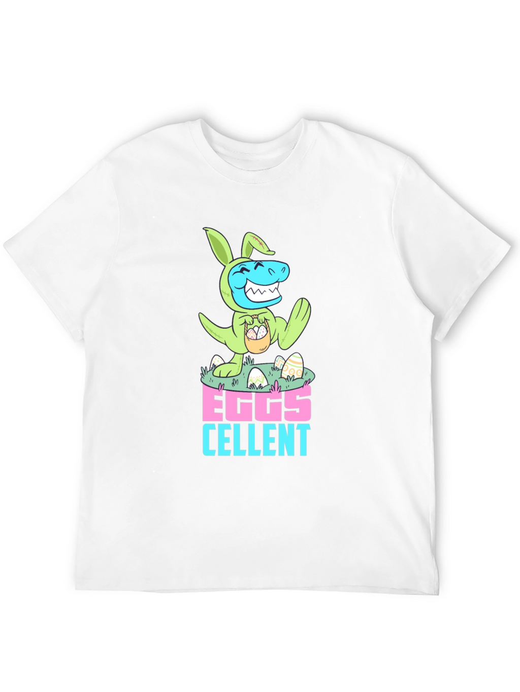 Eggs-cellent Easter Dino Bunny T-Shirt