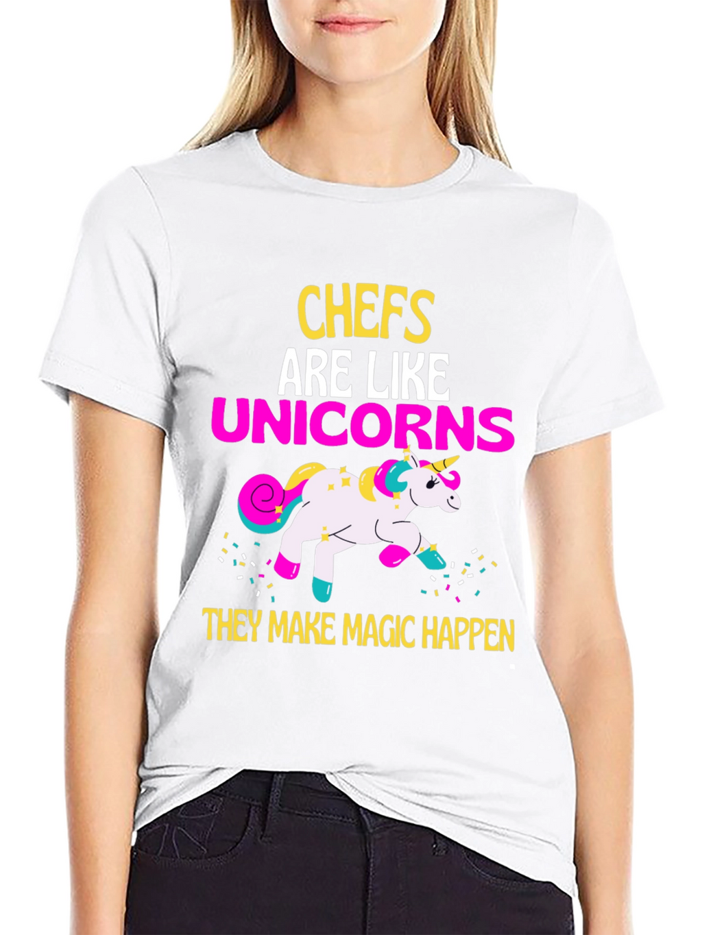 Chef Unicorn Graphic T-Shirt