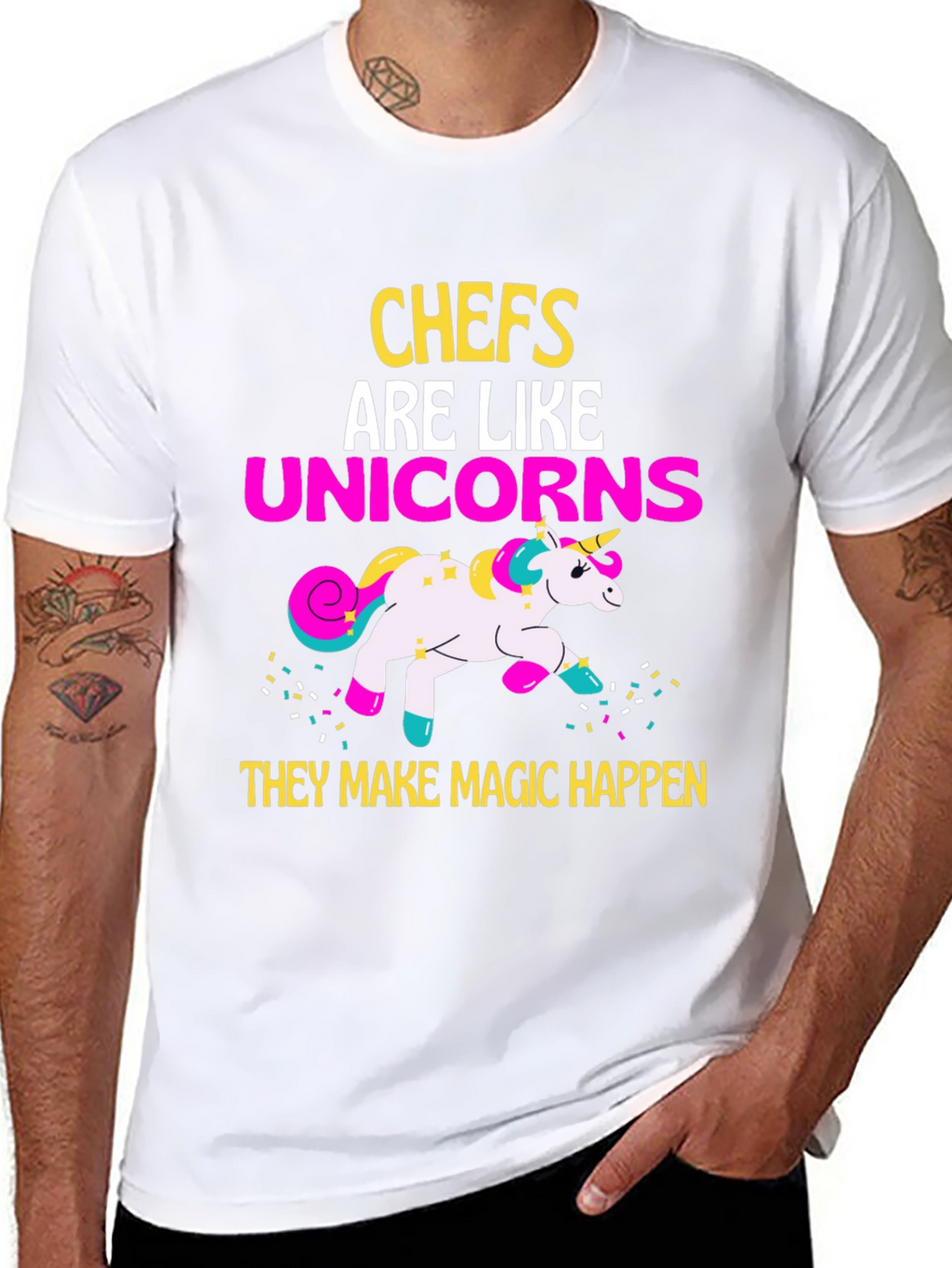 Chef Unicorn Graphic T-Shirt