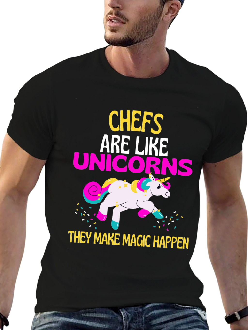 Chef Unicorn Graphic T-Shirt