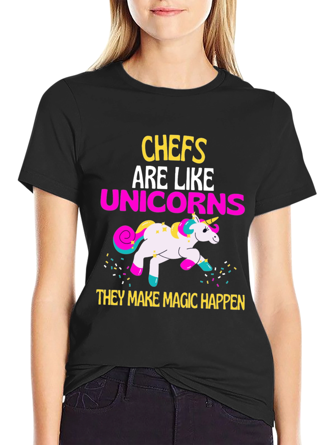 Chef Unicorn Graphic T-Shirt