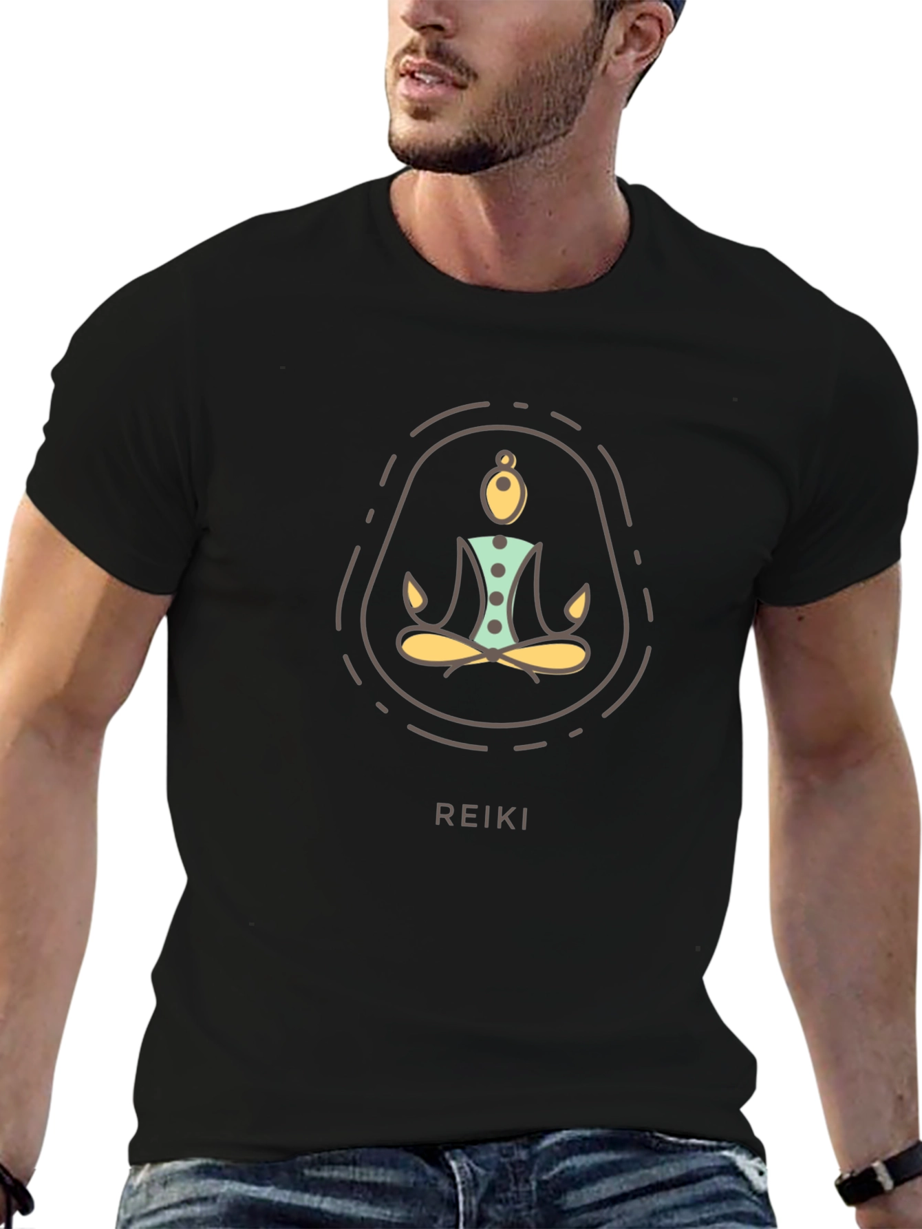 Reiki Meditation T-Shirt - Spiritual Zen Design