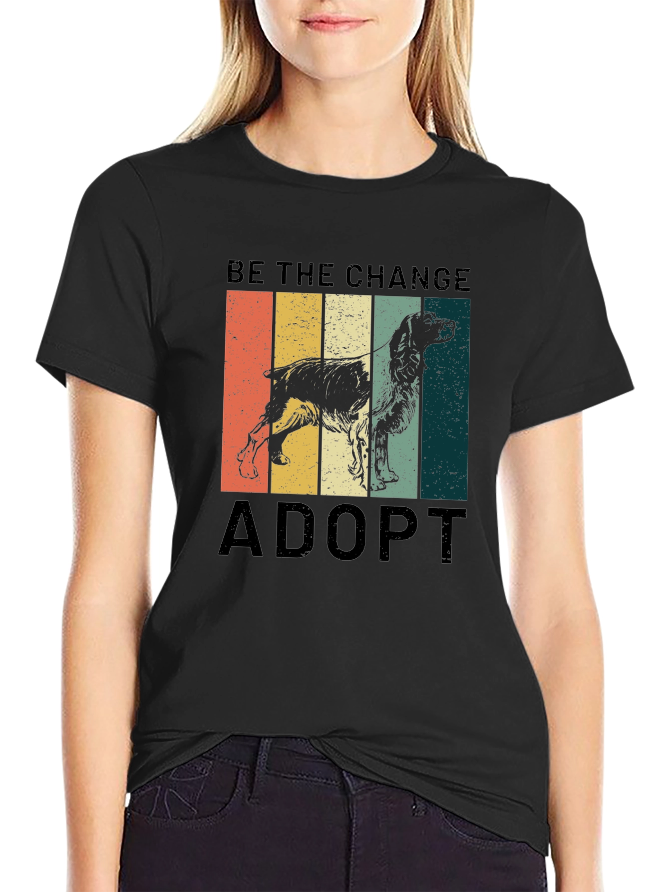 Adopt Dog Graphic T-Shirt