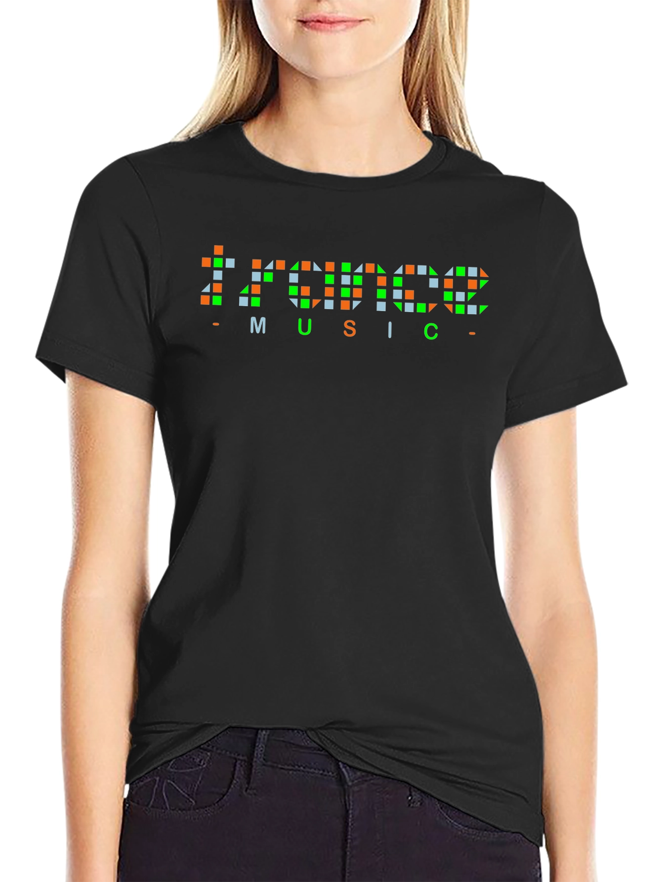 Trance Music T-Shirt - Pixelated Design