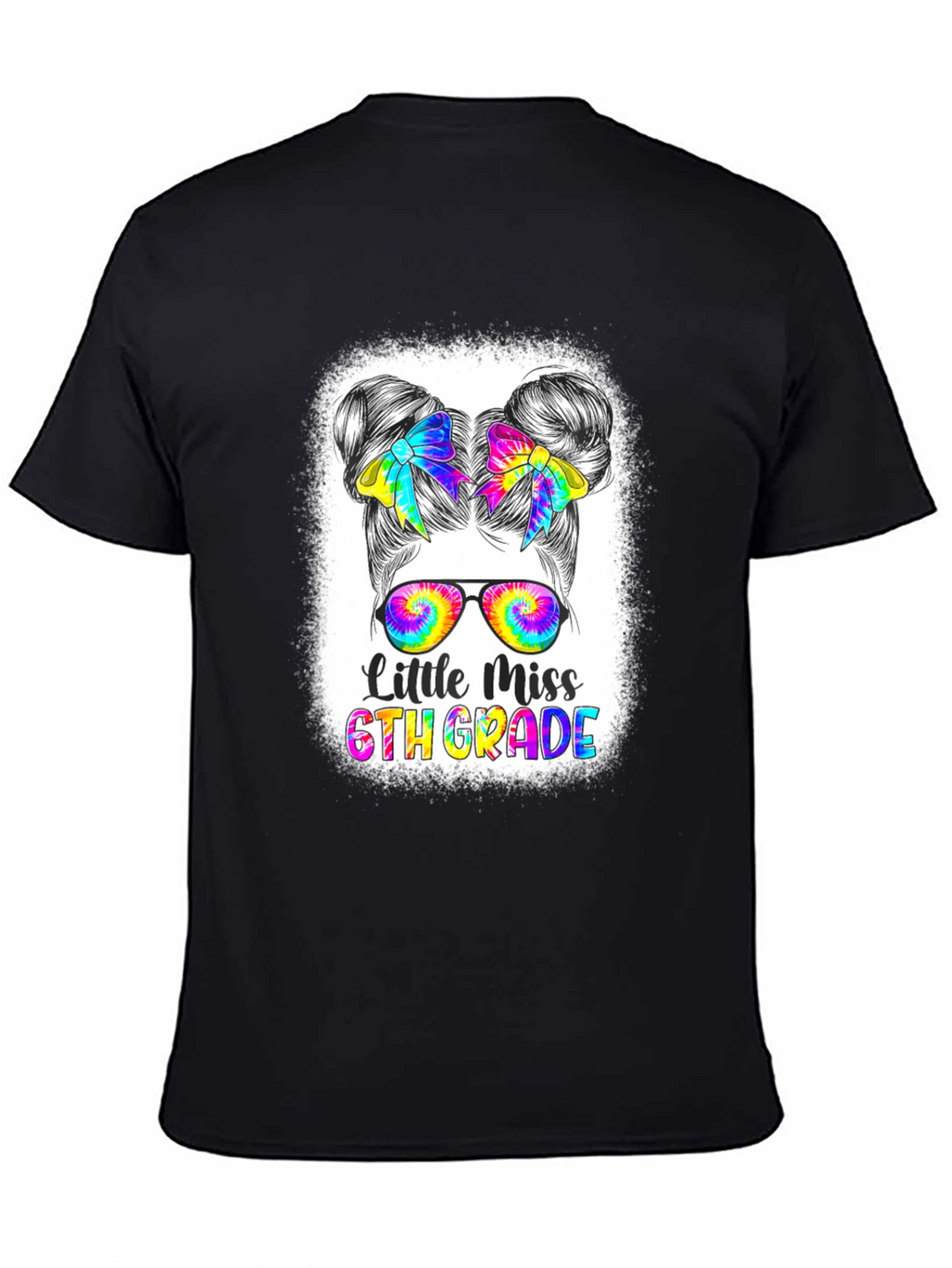 Little Miss 6th Grade Tie Dye T-Shirt