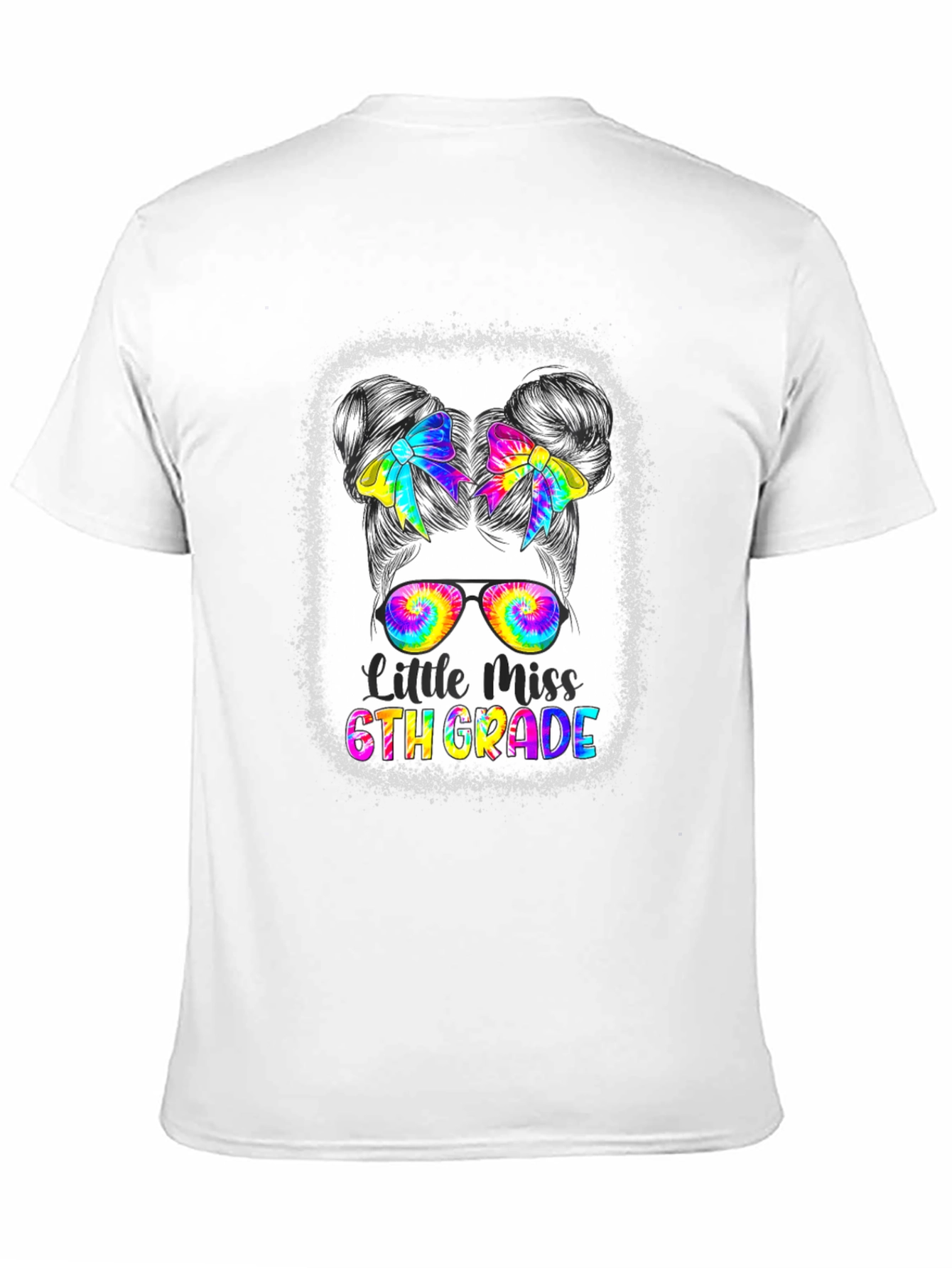 Little Miss 6th Grade Tie Dye T-Shirt