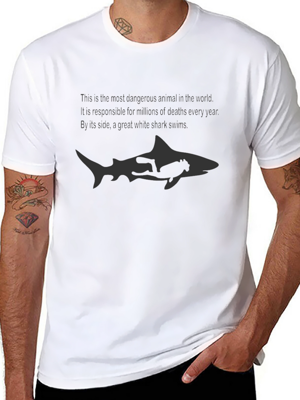 Great White Shark Danger T-Shirt