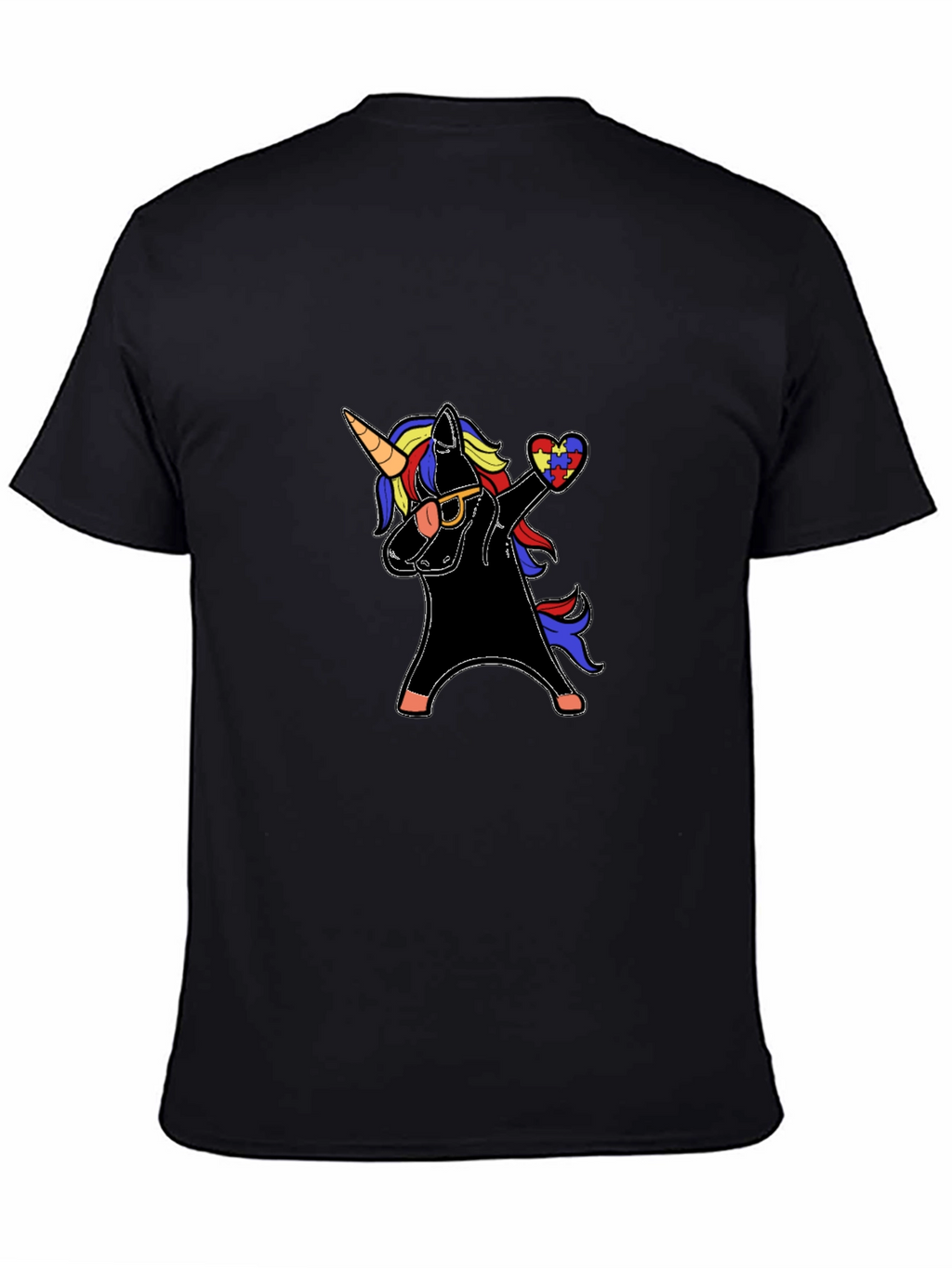 Unicorn Autism Awareness Dabbing T-Shirt