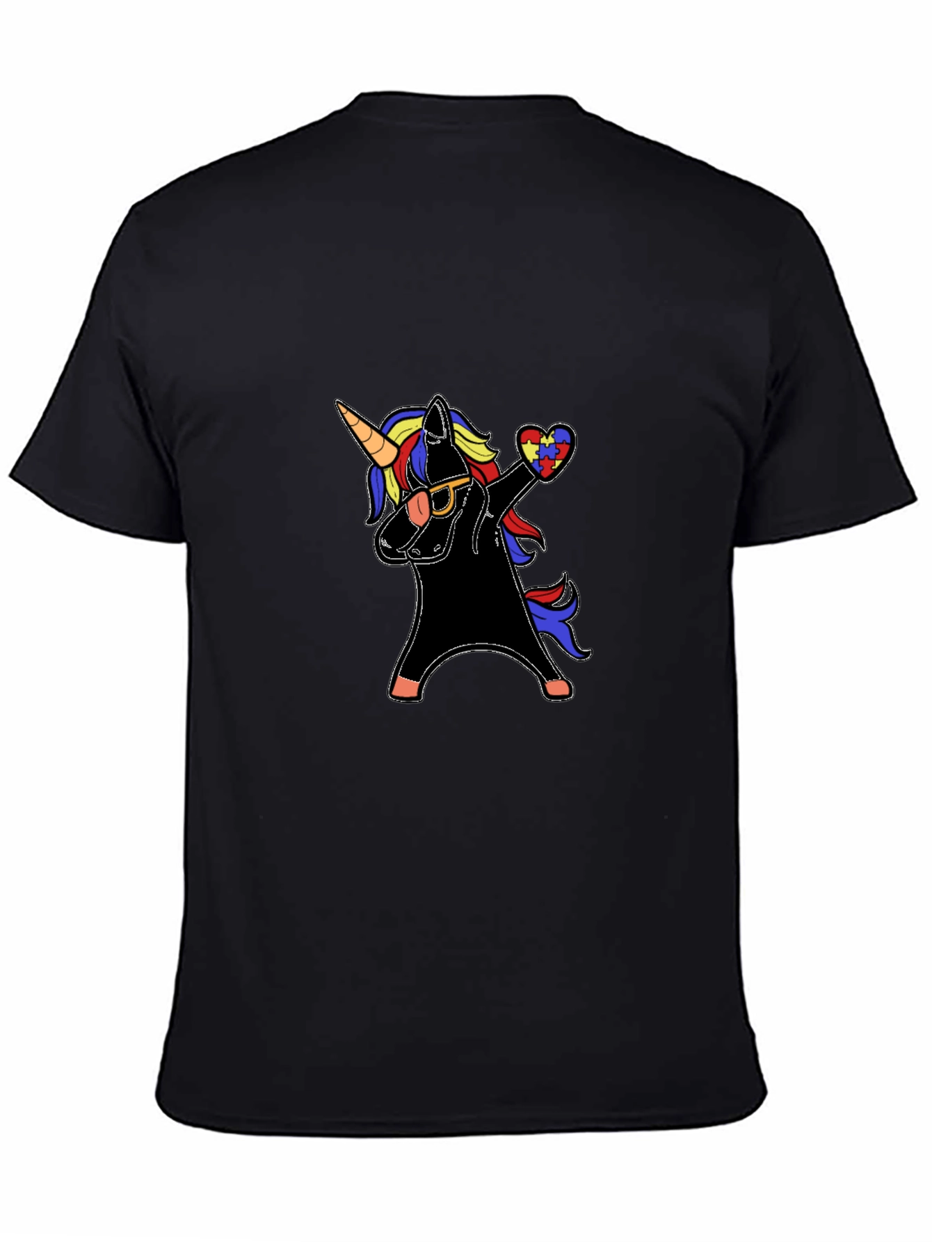 Unicorn Autism Awareness Dabbing T-Shirt