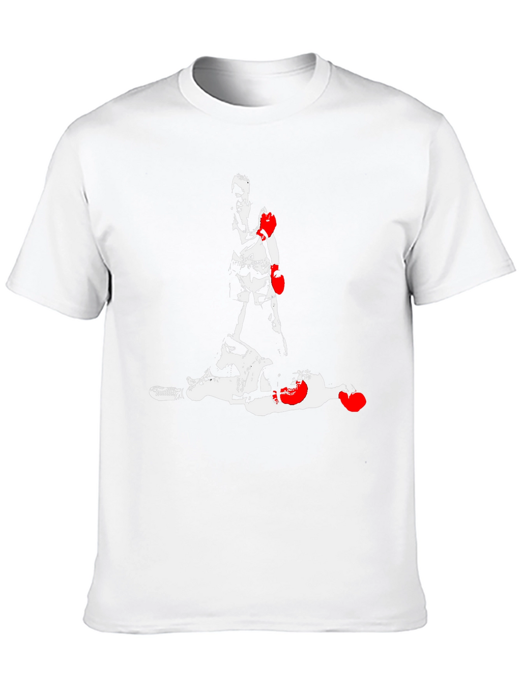 Boxing Graphic Tee - Knockout Design Mens Black T-Shirt
