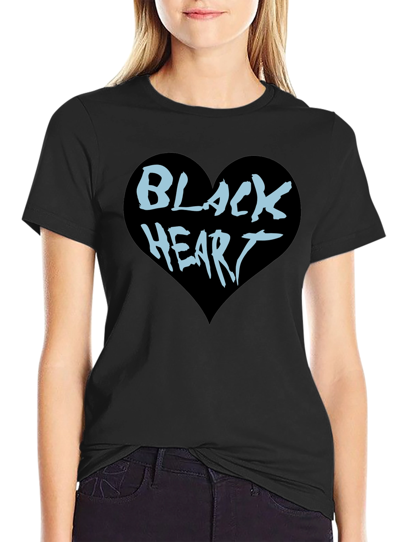 Black Heart Graphic Tee - Cool & Edgy Style