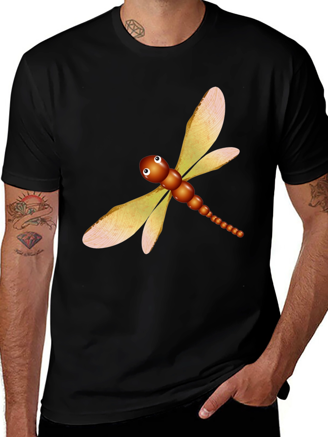 Dragonfly Graphic Tee - Unique Design
