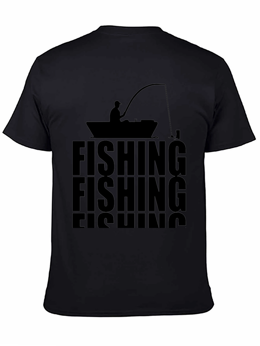 Fishing T-Shirt - Silhouette Design