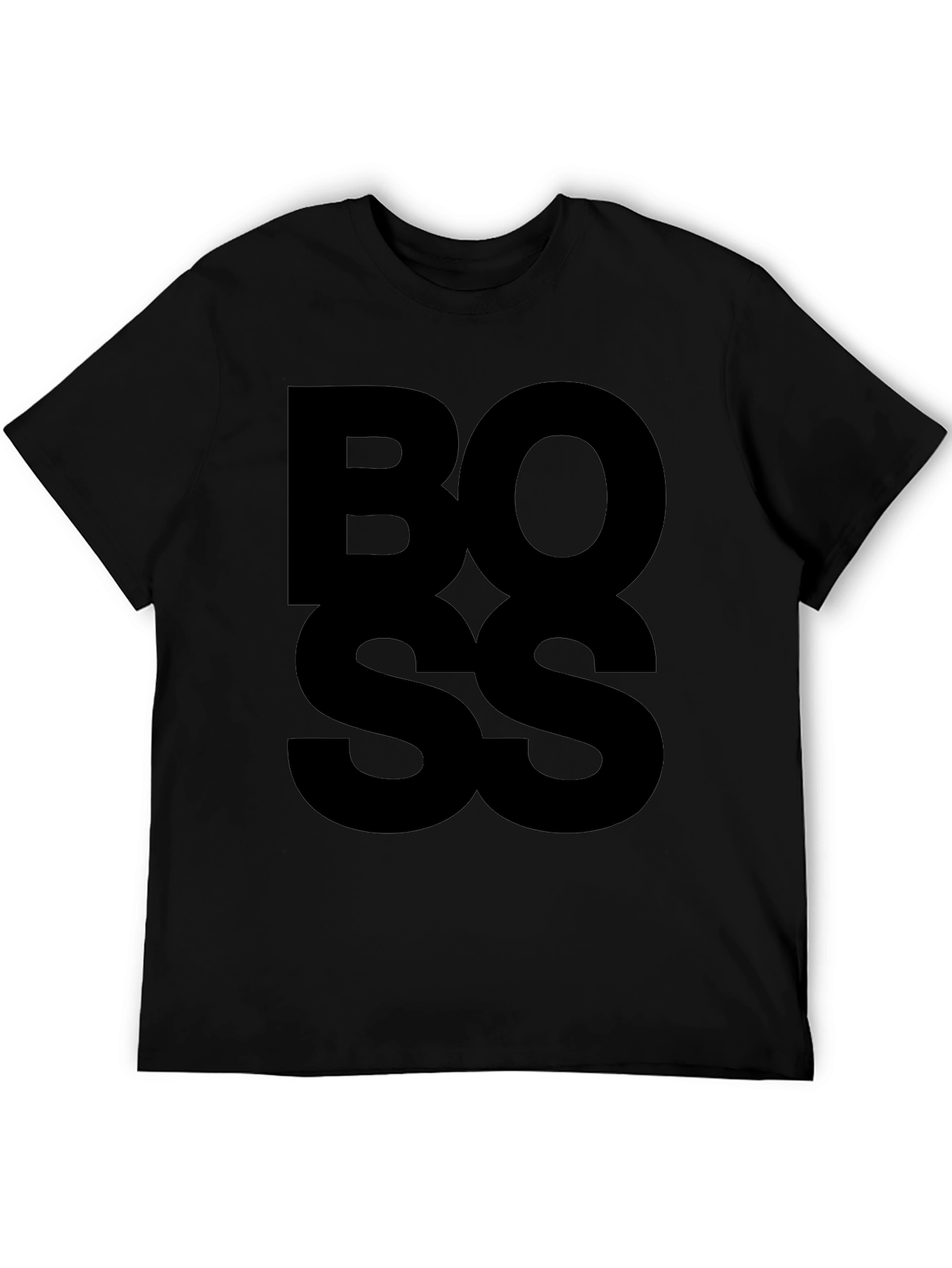 Bold BOSS Graphic Tee - Mens Black T-Shirt