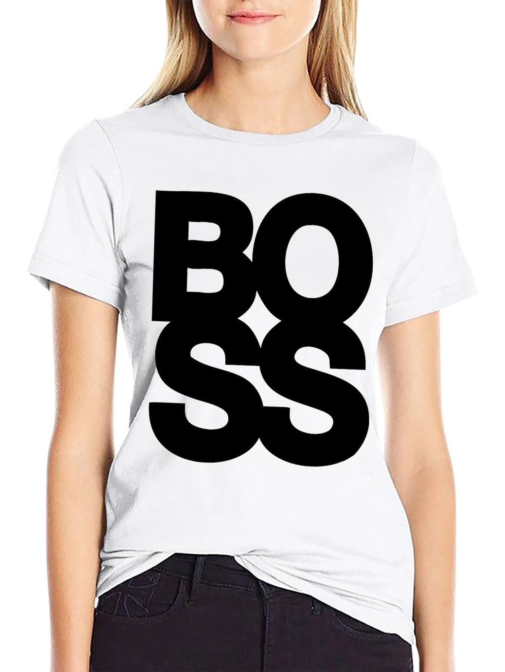 Bold BOSS Graphic Tee - Mens Black T-Shirt
