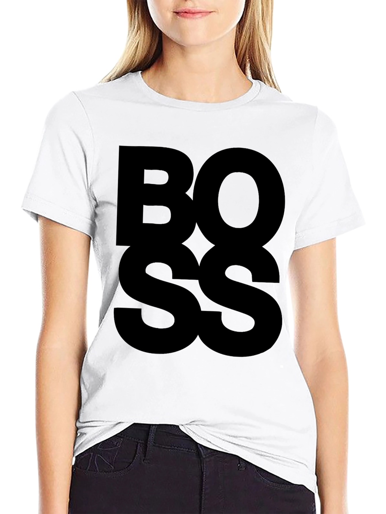 Bold BOSS Graphic Tee - Mens Black T-Shirt