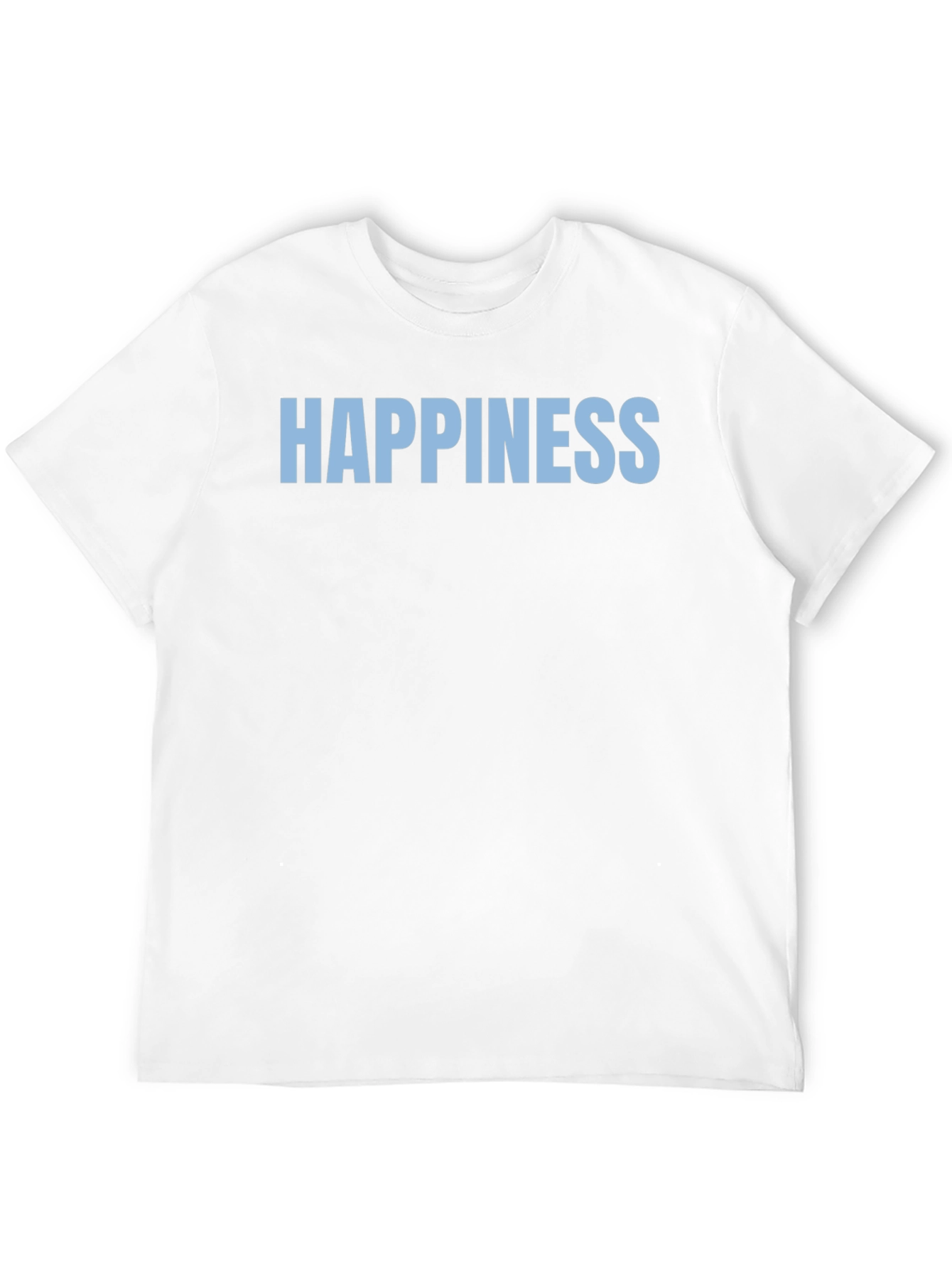 Happiness Graphic Tee - Black Casual T-Shirt