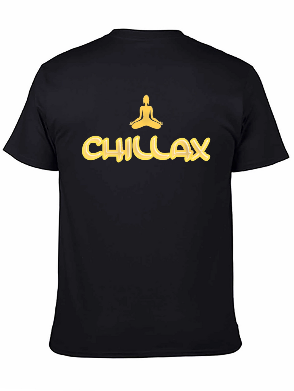 Chillax Mens Black Graphic Tee