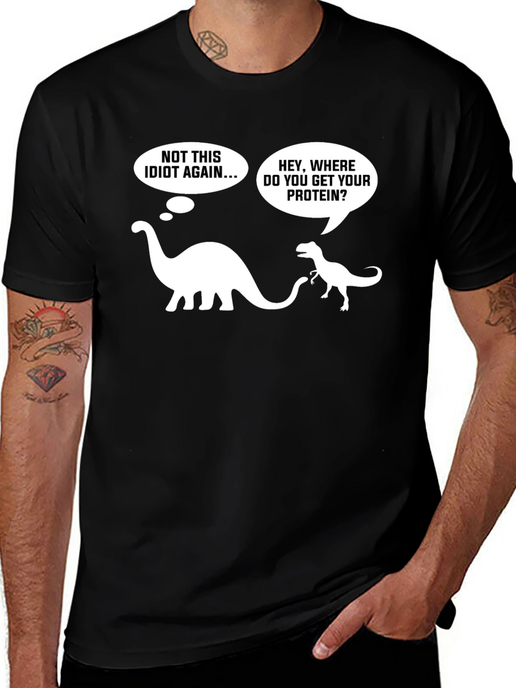 Dino Protein T-Shirt - Vegan Humor