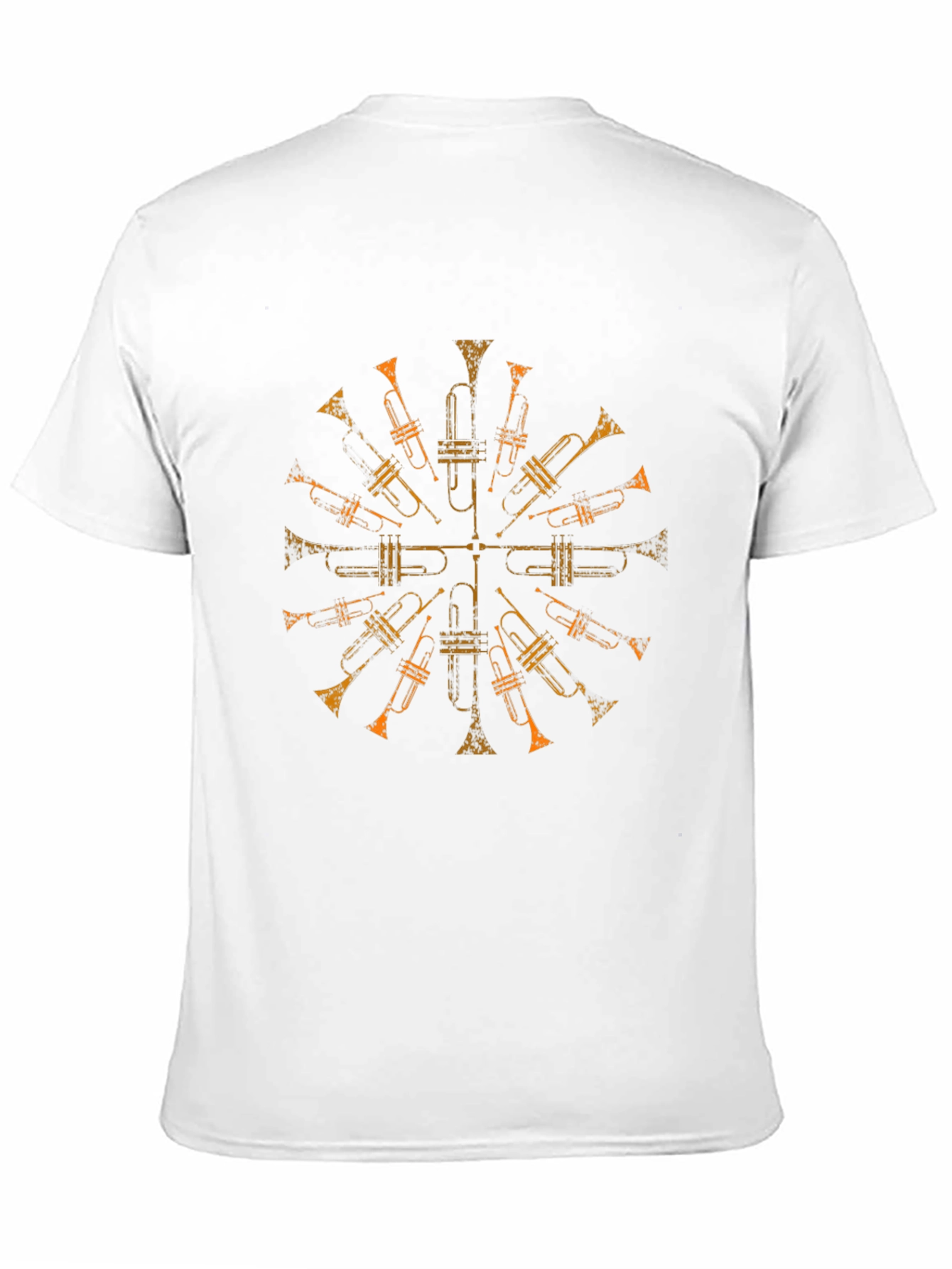 Trumpet Mandala Black T-Shirt