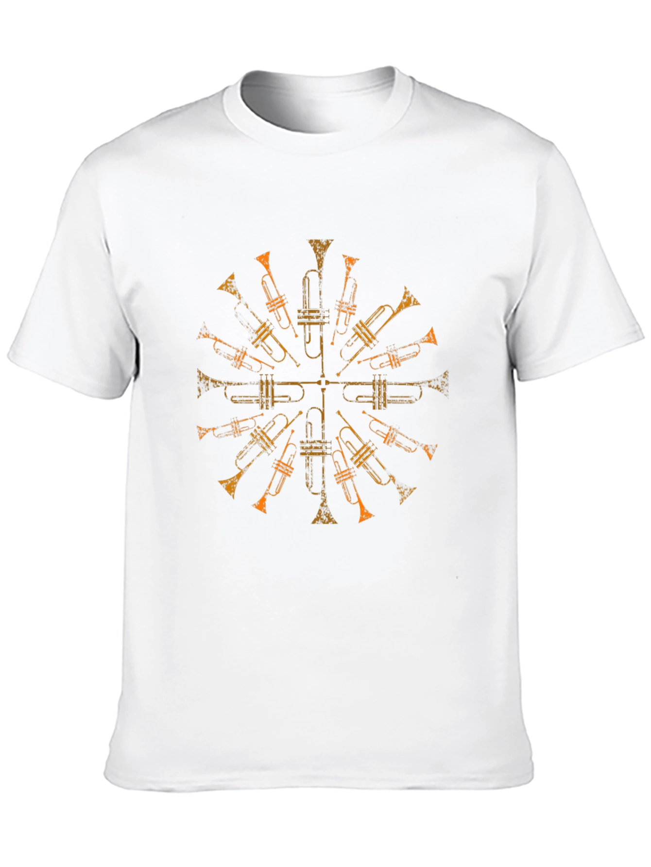 Trumpet Mandala Black T-Shirt