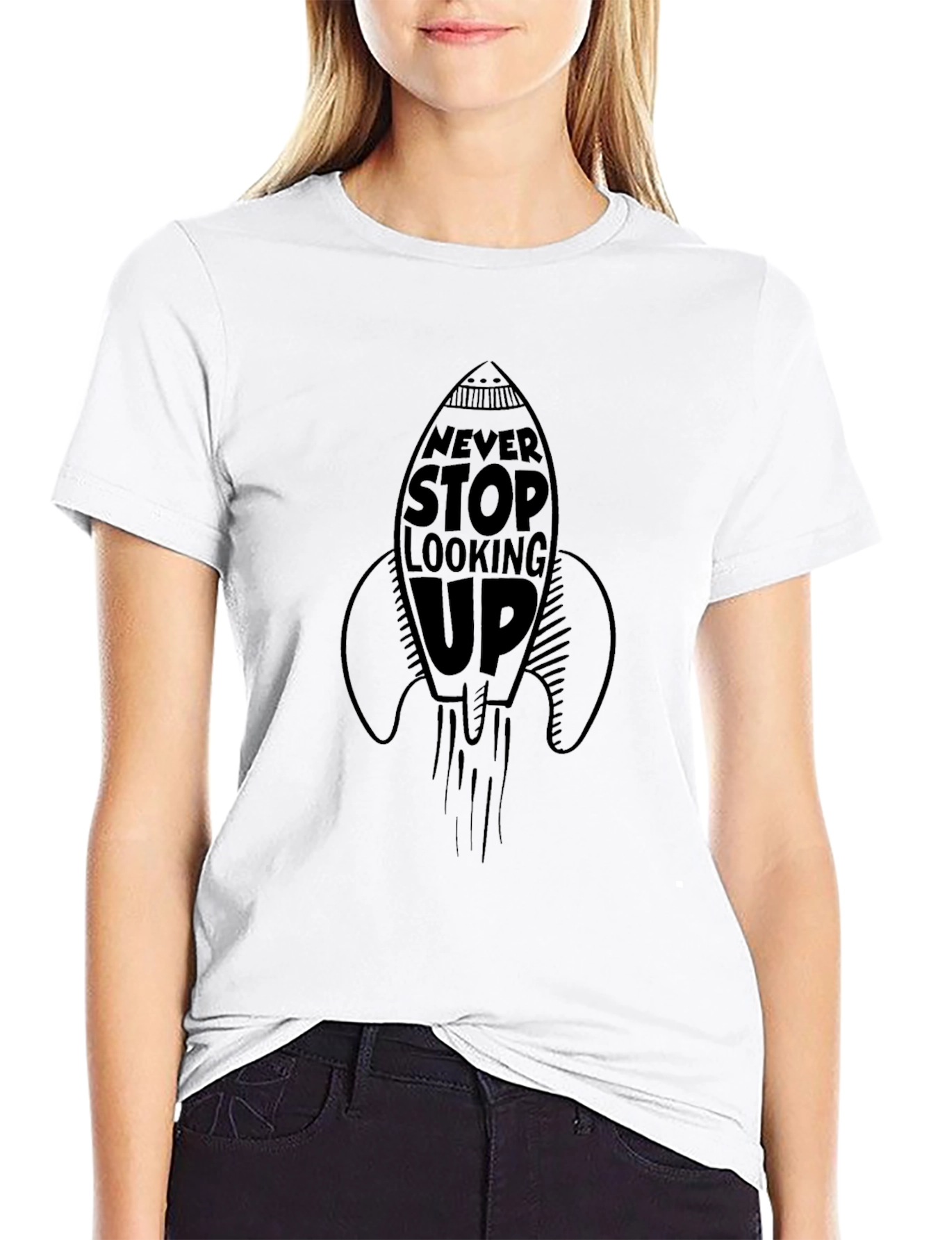 Never Stop Looking Up Graphic Tee