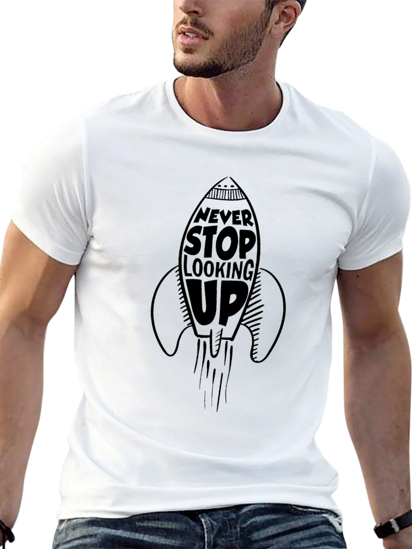 Never Stop Looking Up Graphic Tee