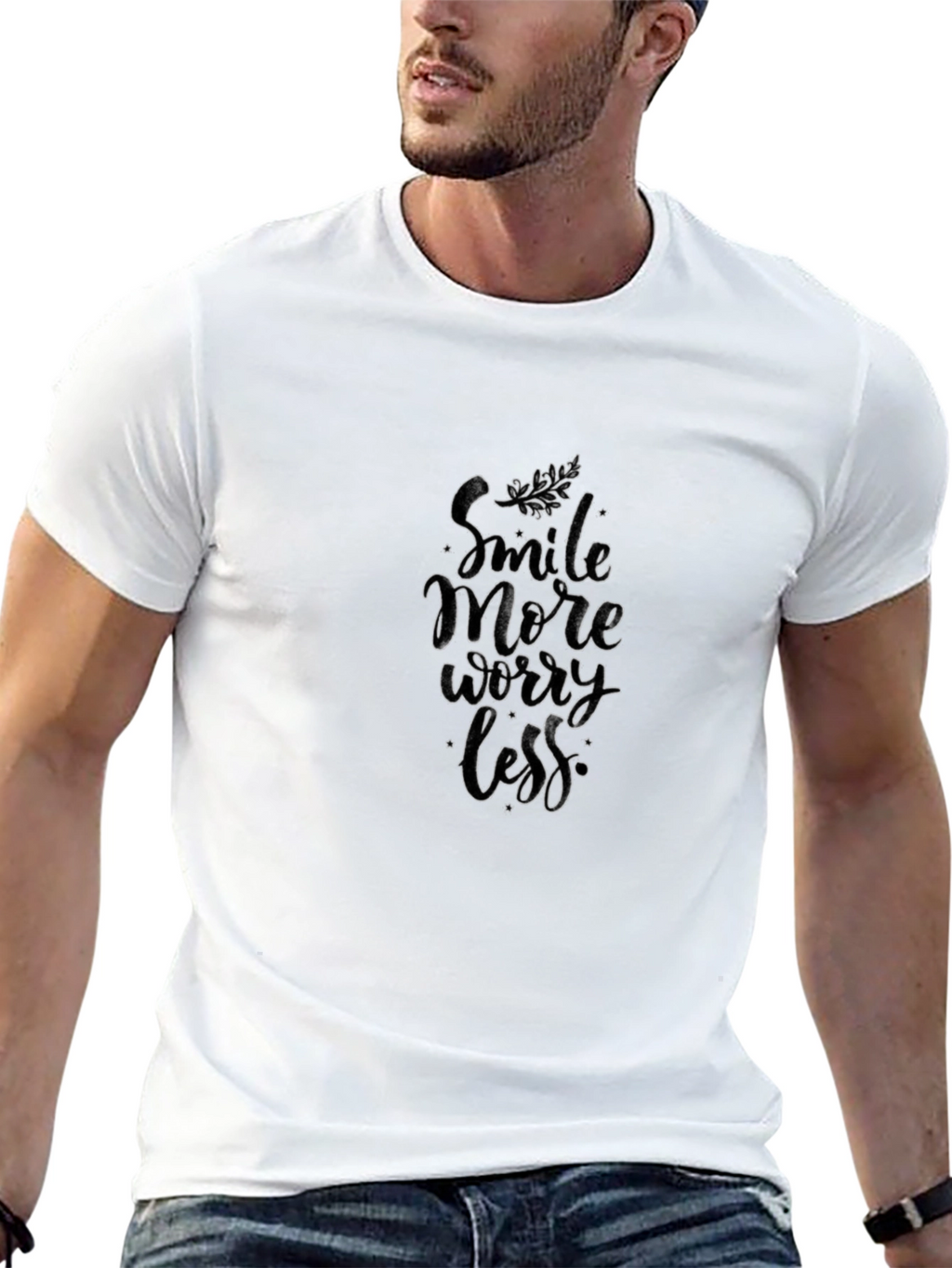 Smile More Worry Less Graphic Tee