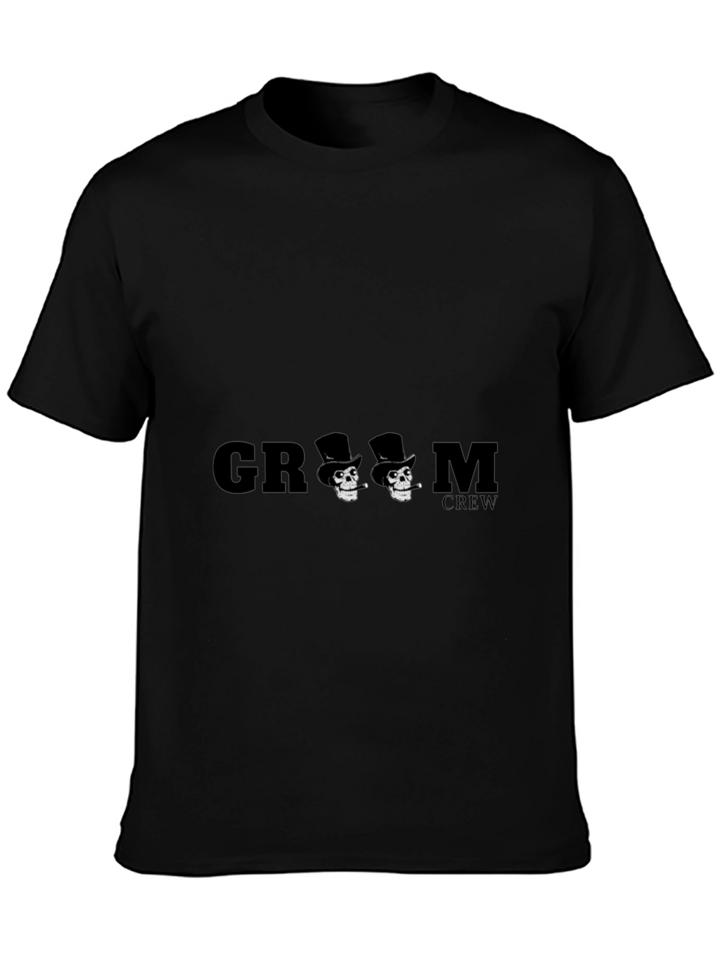 Groom Crew Skull Graphic T-Shirt